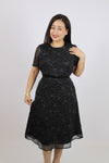 Elegant Floral Overlay Dress