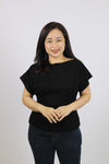 Elegant Draped Neck Blouse