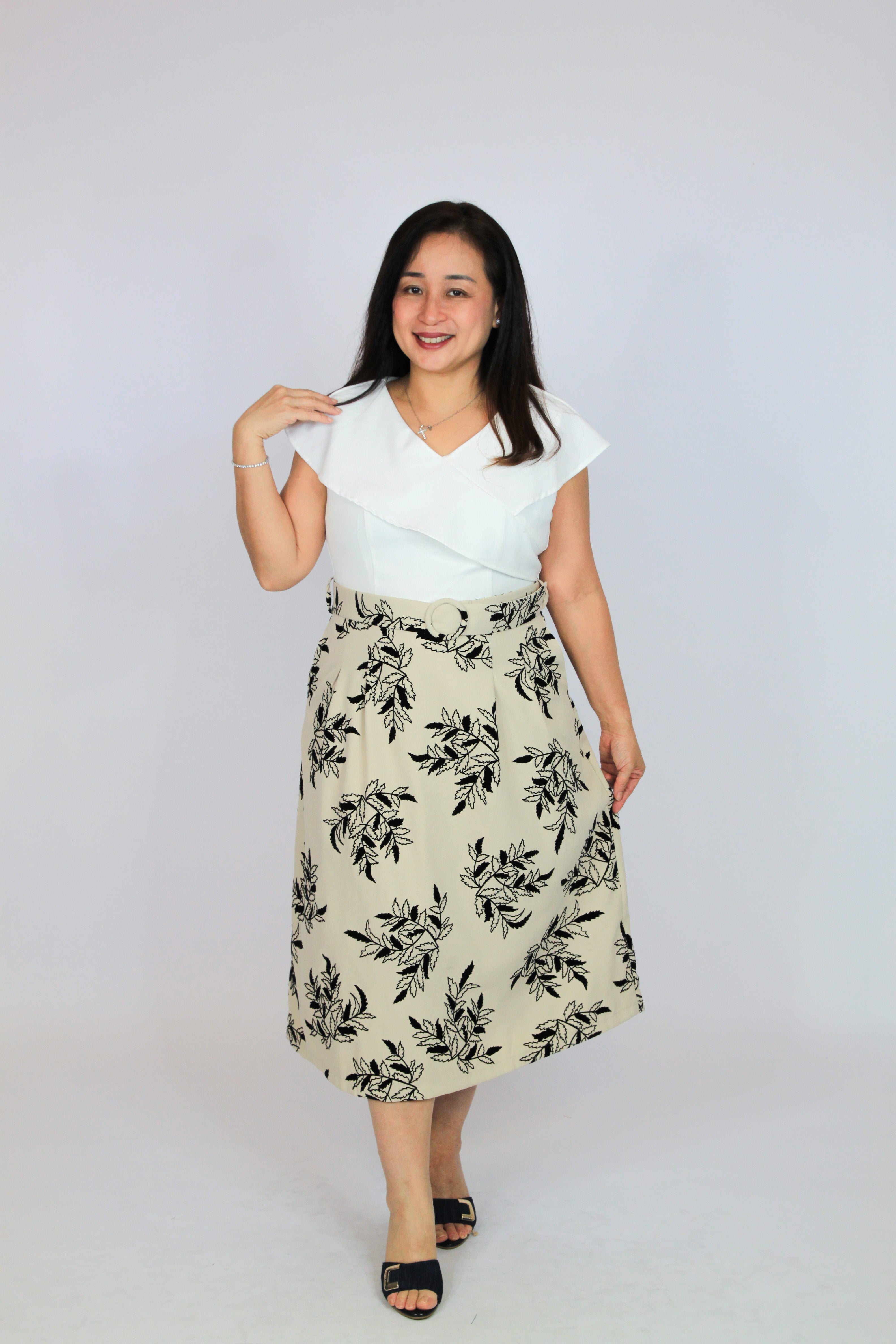 Long Frill Floral Dress – Rose of Sharon Singapore